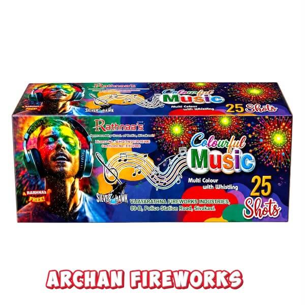 25 Shot Whistling + Multicolor sky shot - Diwali crackers, buy online, 2025 crackers, sky shot crackers, sparklers online