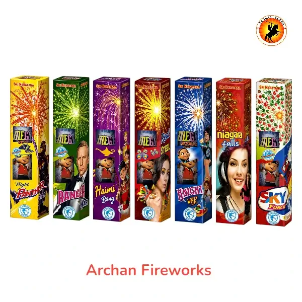 4" inch Mega Sky Shot Mix - Diwali crackers, buy online, 2025 crackers, sky shot crackers, sparklers online