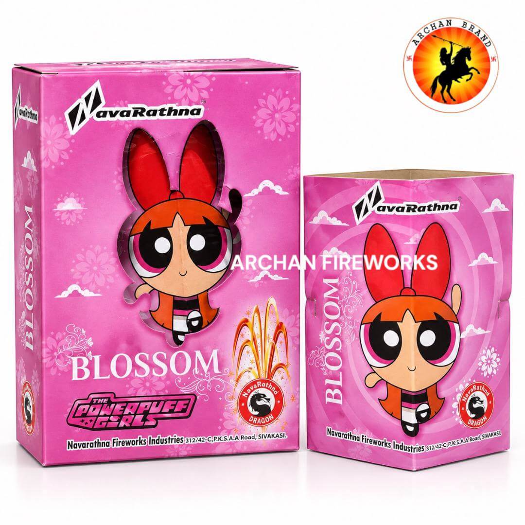 6 " inch Tin Blossom Star Falls - Diwali crackers, buy online, 2025 crackers, sky shot crackers, sparklers online