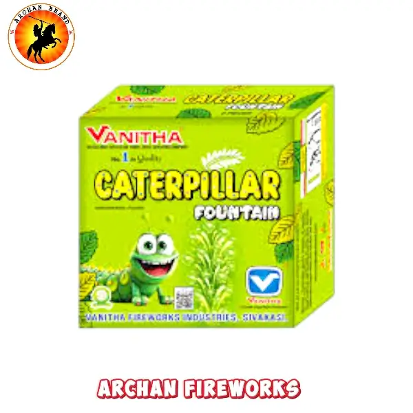 Caterpillar ground spinner firework by Vanitha Fireworks in action.