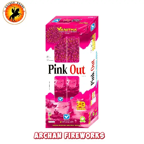 PINK OUT (2 Pcs/Box ) - Diwali crackers, buy online, 2025 crackers, sky shot crackers, sparklers online