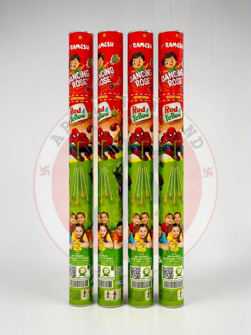 Rotating Sparklers Red & Green  ( Ramesh Brand) - Diwali crackers, buy online, 2025 crackers, sky shot crackers, sparklers online