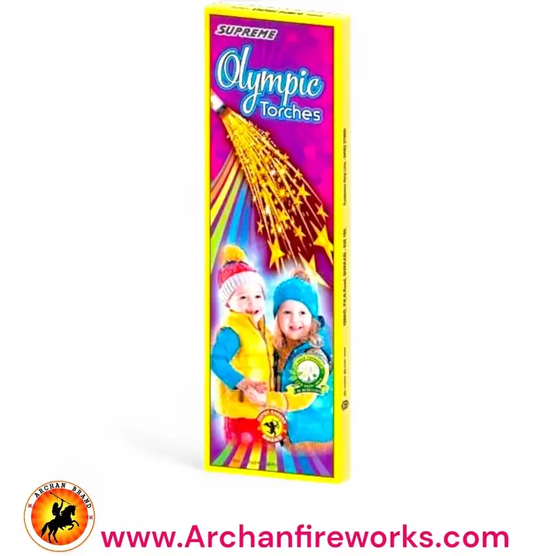 Supereme Olympic Torch - Diwali crackers, buy online, 2025 crackers, sky shot crackers, sparklers online